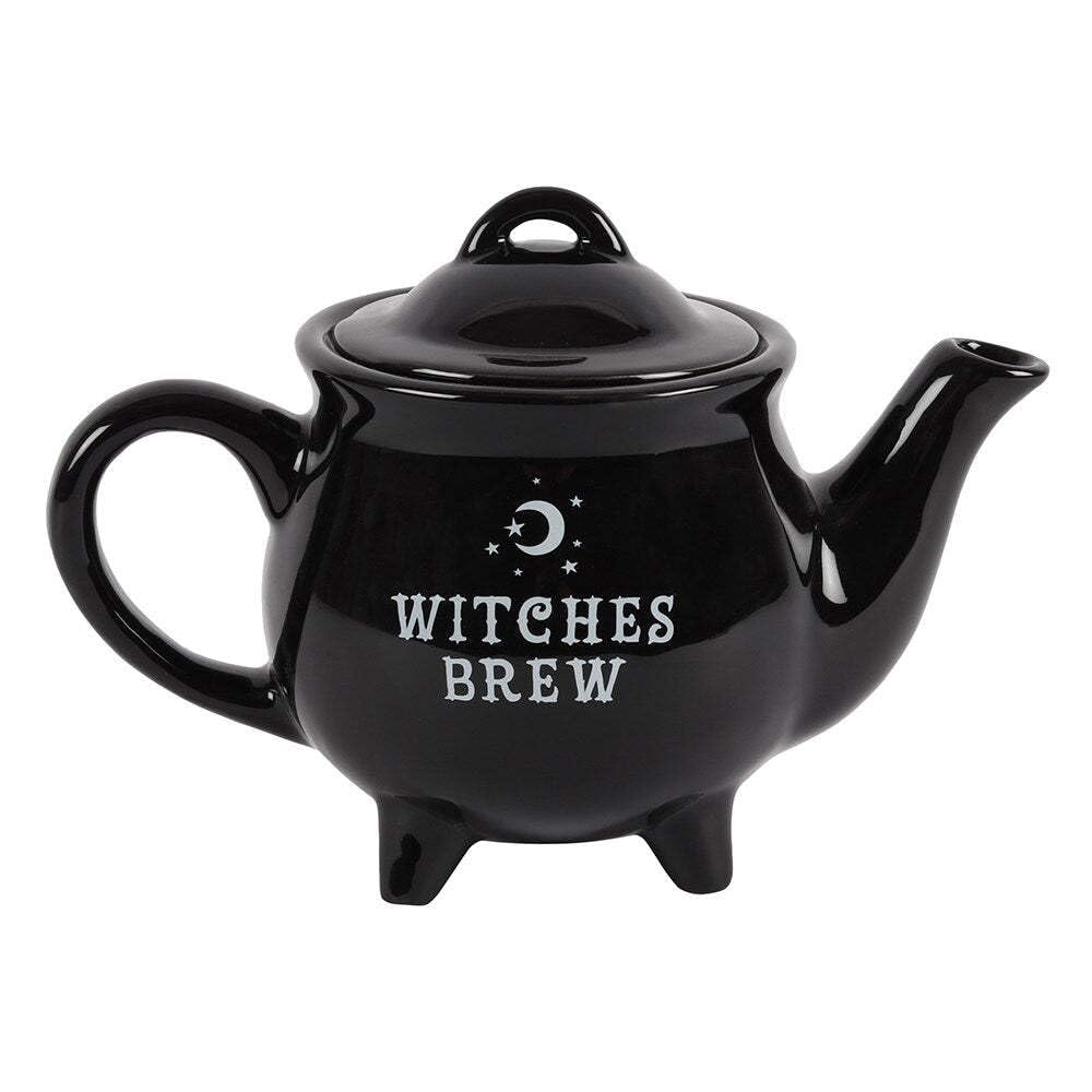 something different Witches Brew Black Ceramic Tea Pot