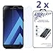 [2-Pack] Nacodex for Samsung Galaxy A7 (2017) [Will Not for 2016 Version] [Tempered Glass] Screen Protector [0.3mm Ultra Thin 9H Hardness 2.5D Round Edge]