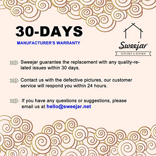 image for Sweejar Royal Ceramic Sugar and Creamer Set, 3 Piece Set with Cream Pi