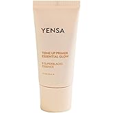 YENSA Tone Up Essential Glow Primer for Face - Brightening & Blurring Makeup Primer - Makeup Base Infused with Superfood Ingredients - Minimizes Appearance of Pores - Satin-Sheen Finish (1 Fl oz)