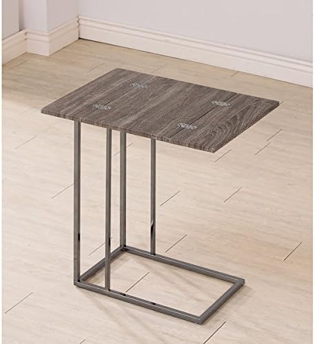 Coaster Company Weathered Wood and Metal Snack Table