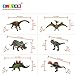 BLAGOO Dinosaur Toys with Moving Parts 6 Figures up to 10.6 inches Super Big Set #2 including Free Augmented Reality 4D Cards