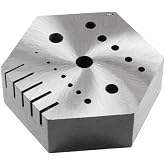 Hexagonal Staking Anvil Bench Block 15 Holes &amp; 5 Serrations Watch Riveting Watchmakers Tool