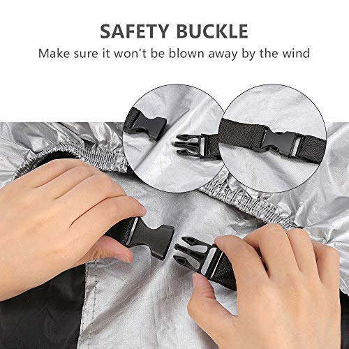 image for Wowkiki Bike Cover Waterproof Outdoor Bicycle Cover with Lock Hole and