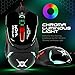 ONEXELOT Gaming Mouse Wired LED Optical,6 Buttons with 800/1400/1800/2400 DPI for Pc/Mac/Notebook(7 Colors Breath LED Backlight )(Black) mod NOVA