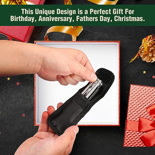 Mossy Oak Multifunction Knife, 12 in 1 Multi-purpose Folding Knife Stainless Steel Multifunctional Tool with Knife, Scissors, Screwed for Camping Hiking
