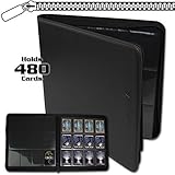 BCW Z-Folio LX Zipper Portfolio 12 Pocket Playset Album, Black