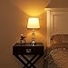 POPILION Modern Style Chrome Bedroom Livingroom Crystal Bedside Table Lamp,Desk Lamps with White Fabric Shade for Bedroom, Dresser, Living Room, Kids Room, College Dorm, Coffee Table, Bookcase