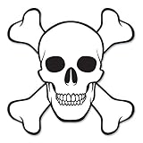Beistle 54495 Skull and Crossbones Cutout, 16-Inch