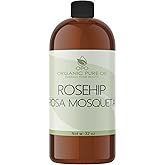 Rosehip Oil - 32 oz - Pure, Unrefined, Cold Pressed, Raw, Unfiltered, Virgin for Skin, Hair, Nails, Body, Face - For All Skin Types - Organic Pure Oil