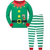 Popshion Toddler Boys Christmas Pajamas Cotton Long Sleeve Christmas PJs Holiday Xmas Jammies