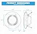 PARMIDA 12-Pack 5/6 inch Dimmable LED Recessed Lighting, Retrofit Downlight, Baffle Trim, 12W (100W Replacement), Ceiling Can Light, 4000K, 1000lm, Energy Star & ETL-Listed, 5 Year Warranty