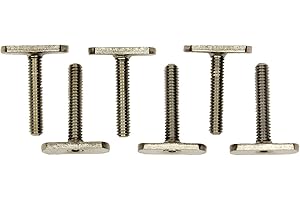 YakAttack Stainless Steel MightyBolt Set – 6 Pack | 1.5” Long, ½” Wide, ¼-20 Thread T-Bolts | Compatible with MightyMount, GearTrac & Kayak Track Accessories | Made in USA