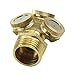 Kangnice 2pcs Brass Agricultural Misting Spray Nozzle Garden Sprinkler Irrigation System