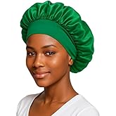 Essential Aura Satin Bonnet – Sleep Bonnet for Women and Men Curly Hair, Braids, and Natural Hairstyles (1pck)