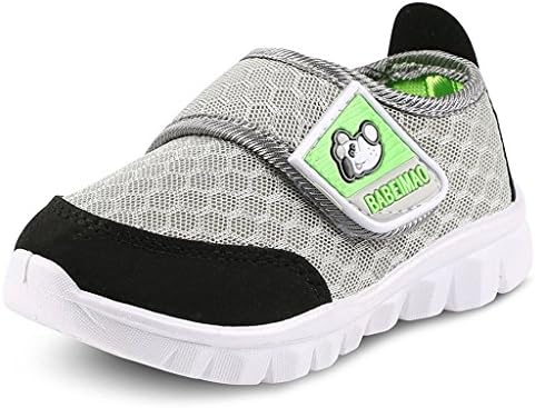 Zicoope Baby's Boy's Girl's Mesh Light Weight Sneakers Running Shoes Gray-22-6 US