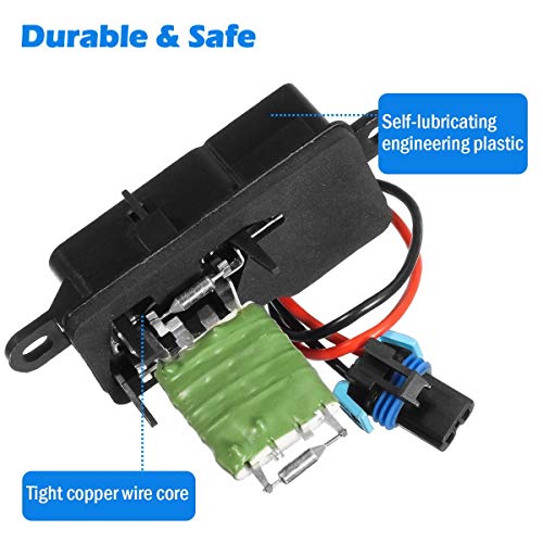 PartsSquare Heater Core Blower Motor Resistor 3A1041 RU546 89018770 Replacement for CHEVROLET C4500 C5500 C6500 C7500 KODIAK,GMC C4500 C5500 C6500 C7500 TOPKICK 2003-2009