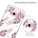 Lontect Compatible Galaxy S8 Plus Case Floral 3 in 1 Heavy Duty Hybrid Sturdy High Impact Shockproof Protective Cover Case for Samsung Galaxy S8 Plus, Pineapple/Rose Gold