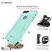 Sahara Case iPhone 7 Plus Case, Protective Kit Bundled with [ZeroDamage Tempered Glass Screen Protector] Rugged Slim Fit Shockproof Bumper [Hard PC Back] Protection for 7 Plus ONLY - Aqua Teal
