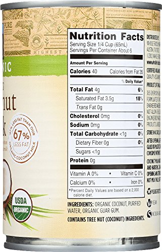 365 Everyday Value, Organic Light Coconut Milk, 13.5 fl oz