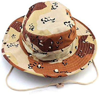 Yougle Classic US Combat GI Boonie Bush Army Camo Military Fishing Outdoor Cap Bucket Jungle Sun Hat Cotton Ripstop--Orange Camo
