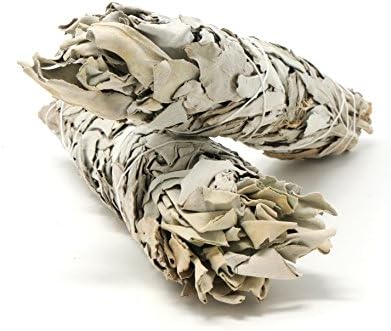 Inspiria Extra Large California White Sage for Smudging Rituals, Energy Clearing, Protection, Incense, Meditation (2 Pack) Each Stick Approximately 9 Inches Long and 2 Inches Wide