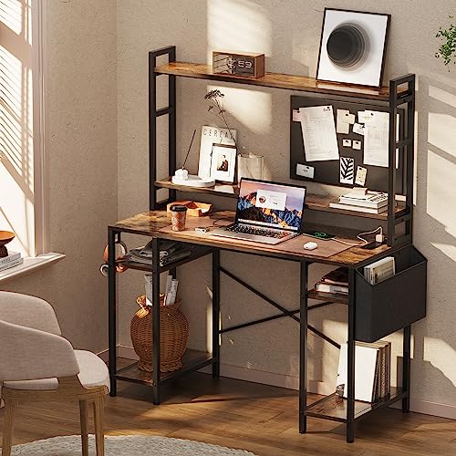 55-Inch Gaming Desk With Hooks - Black Home Office Standing Computer Desk, 29" Height 2 thumbnail image