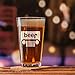 Jeep/Beer Engraved PUB Style PINT Style Beer Glass. 16oz or 22oz. Perfect gift for the Offroad wrangler enthusiasts Men Women Dad jeeps lover. INCLUDES BEER FOOD PAIRING CARD (16oz)