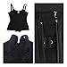 Burvogue Body Shaper, Women Zipper Firm Control Shapewear Bodysuit (M(US Size 4), Black1)