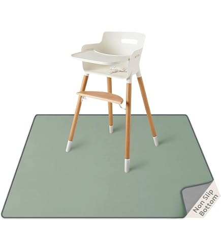 Amazon.com : Splat Mat for Under High Chair/Arts/Crafts, WOMUMON