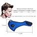 Filter Neoprene Dustproof Mask Pollution Mask Added Activated Carbon Filtration Layer for Exhaust Gas Anti Pollen Allergy PM2.5, Sports Half Face Mask for for Running Cycling Motorcycling Skiing Blue