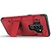 ZIZO Bolt Series for Samsung Galaxy S9 Plus Case Military Grade Drop Tested with Tempered Glass Screen Protector Holster RED Black