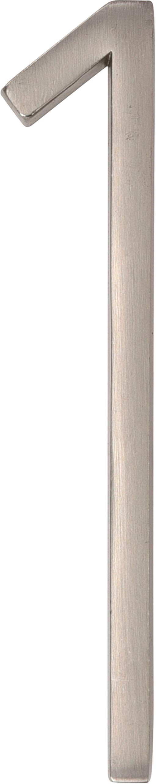 Distinctions 844701 Brushed Nickel Upgraded 5" Floating House Number 1