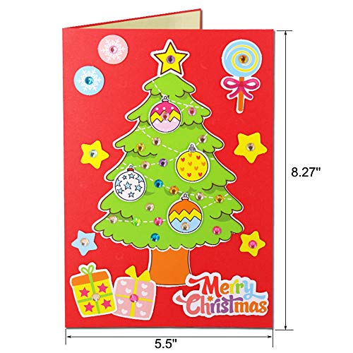 image for Mimgo-shop DIY Handmade Christmas Cards Making Kits with Envelopes, Pa