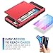 Vofolen for Cover Pocket Rugged Protective Hard Shell - Red