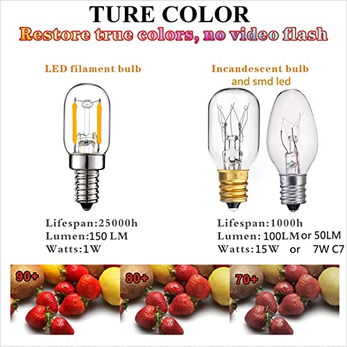 LiteHistory E12 15w Night Light Bulbs 150lm Himalayan Salt lamp Bulb