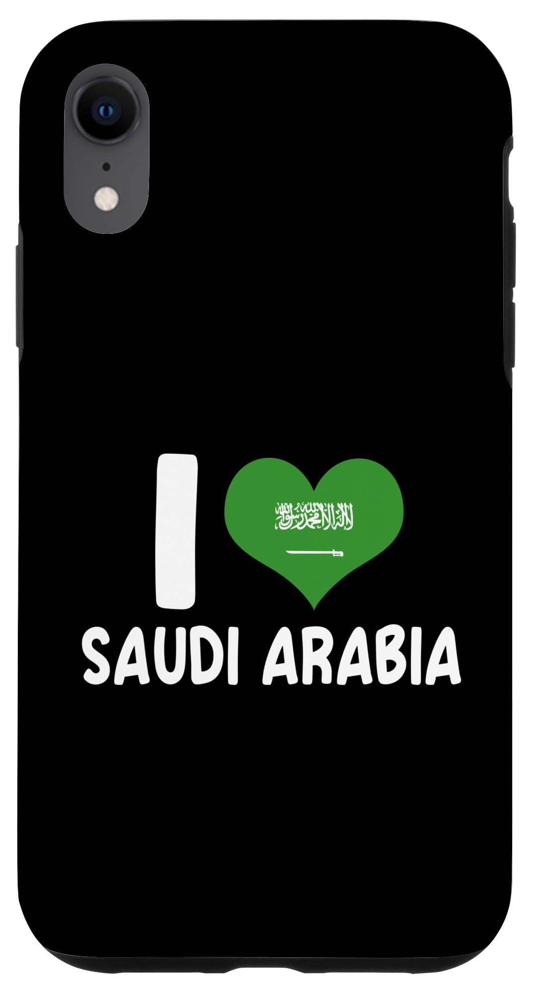 iPhone XR I Love Saudi Arabia Heart Flag Case