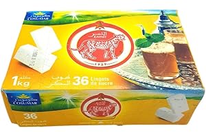 Sugar Cubes Yellow Big 1 Kg – Traditional Moroccan Sugar for Tea, Mint Tea & Coffee