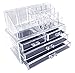 Sodynee 2 Piece Makeup Cosmetic Organizer Storage Drawers