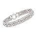 Ross-Simons Sterling Silver Narrow Beaded Byzantine Bracelet