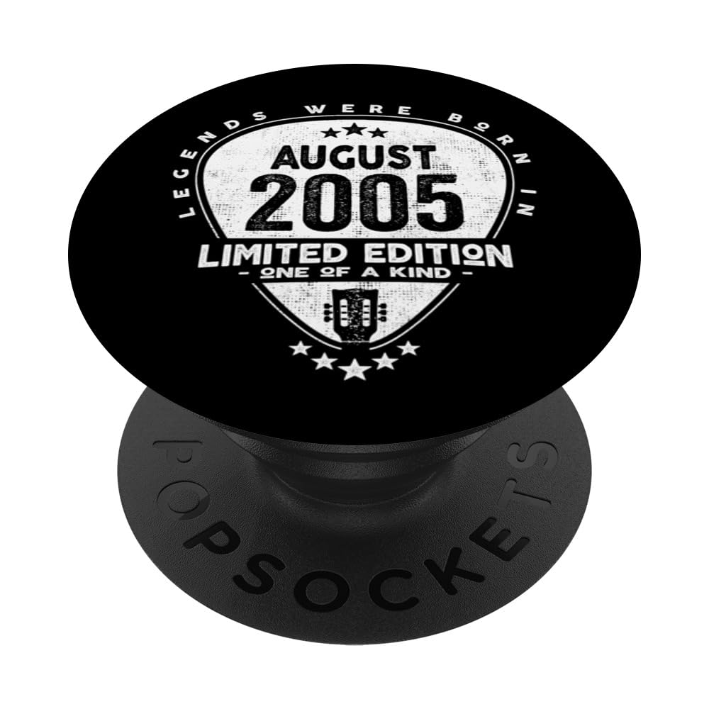 Legends Were Born In August 2005 - Guitar PopSockets Swappable PopGrip