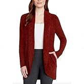 Max & Mia Ladies' The Essential Travel Cardigan Size Small Rust, Medium