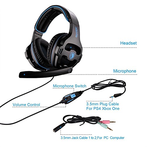 SADES-SA810-New-Version-Xbox-One-Gaming-Headset-Headphones-with-Microphone-and-PC-Adapter-for-PS4PlayStation-4-Laptop-Mac