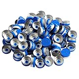 20mm Flip Off Caps Blue-100 Pcs Aluminum-Plastic Blue Flip Off Caps for Glass Vial