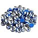20mm Flip Off Caps Blue-100 Pcs Aluminum-Plastic Blue Flip Off Caps for Glass Vial