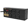 Tripp Lite Isobar 6 Outlet Surge Protector Power Strip with 2 USB Charging Ports,10ft Long Cord,Right-Angle Plug, Metal, 3840 Joules,Lifetime Limited Warranty & $50K Insurance (IBAR6ULTRAUSBB)Black