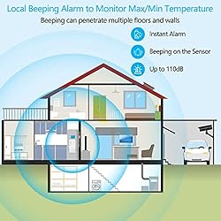 MOCREO ST7 Local Audible Freezer Alarm, Bluetooth
