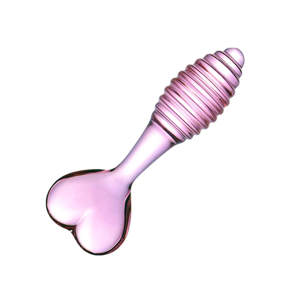 BUBUCAST New Pink Transparent Backyard Toys Glass Amal Bead Plug But Pug