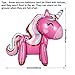 8 Pack 3D Unicorn Balloons Walking Animal Balloons Aluminum Foil Balloons for Weddings Birthday Graduation Party Baby Shower Bridal Shower Birthday Decorations, 8 Styles