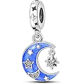 Parmuz 925 Sterling Silver Charms for Bracelets and Necklaces Gold Cross Butterfly Star Moon Cute Cat Dog Evil Eye Lucky Bracelet Beads Aesthetic Peandant for woman